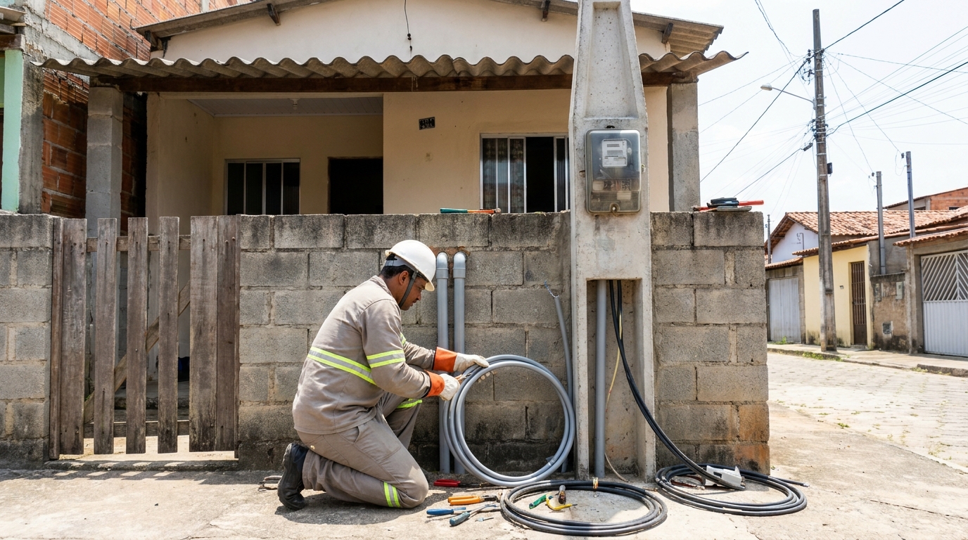 Instalacao de padrao de energia residencial em Porto Velho‑RO