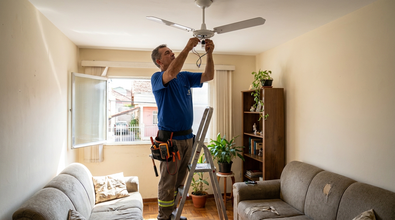 Instalacao de ventilador de teto em Porto Velho‑RO