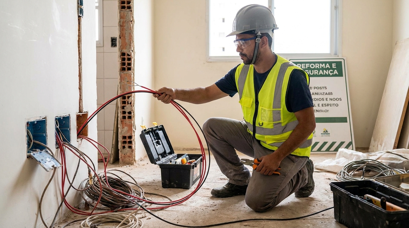 Troca de fiacao eletrica em Porto Velho‑RO