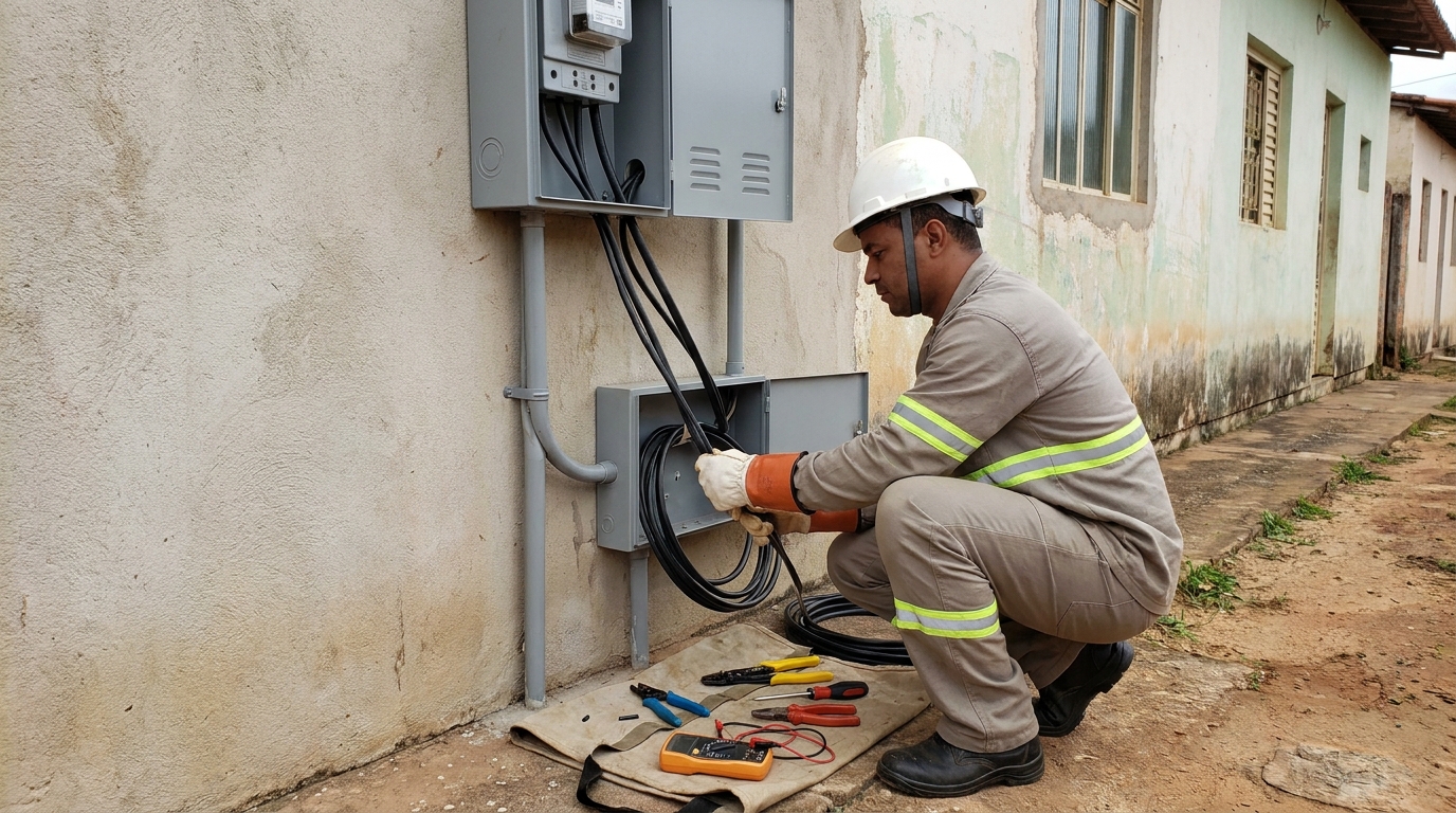 Troca de padrao de energia em Porto Velho‑RO